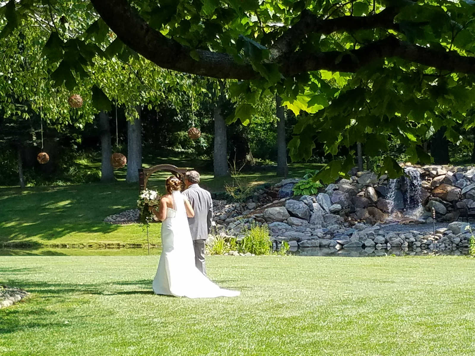 The Bride and her father